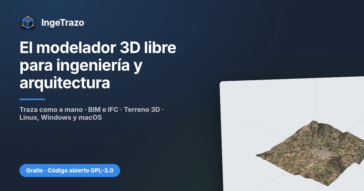The open-source 3D modeler for architecture and engineering